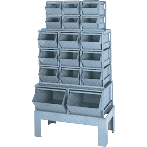 Pre-Engineered Bin Combination, 1000 lbs. Cap., 33-1/2" W x 19 1/2" D x 54-1/4" H, Blue Superchem Industries