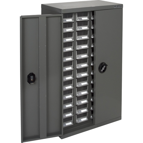 Casiers pour pi&egrave;ces KPC-400, Acier galvanis&eacute;, 48 tiroirs, 22-3/5" x 10-4/5" x 36-9/10", Gris Superchem Industries