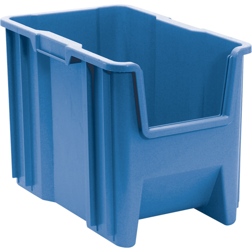 Giant Stacking Containers, 10.875" W x 17.5" D x 12.5" H, Blue Superchem Industries