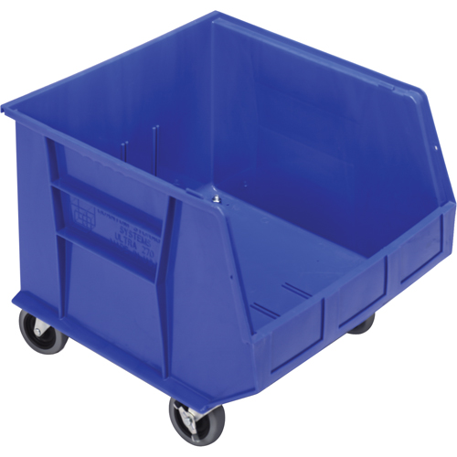 Bac mobile, 14" ha x 16-1/2" la x 18" p, Capacit&eacute; de 75 lb, Bleu Superchem Industries