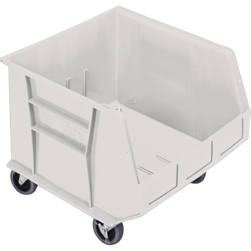 Mobile Bin, 14" H x 16-1/2" W x 18" D, 75 lbs. Capacity, Ivory Superchem Industries