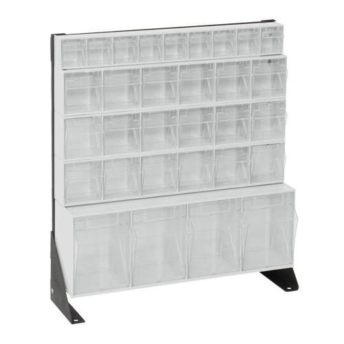Support pour bacs basculants, 23-5/8" la x 8" p x 28" h, 31 tiroirs Superchem Industries