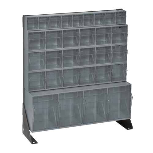 Tip-Out Bins Stand, 23-5/8" W x 8" D x 28" H, 31 Drawers Superchem Industries