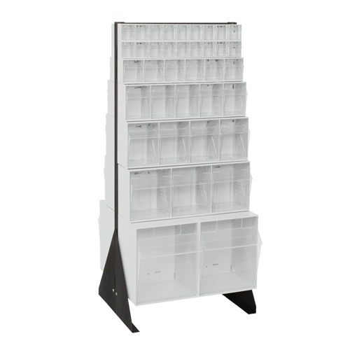 Support pour bacs basculants, 23-5/8" la x 16" p x 52" h, 76 tiroirs Superchem Industries