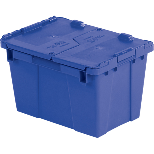 Flipak&reg; Polyethylene Plastic (PE) Distribution Containers, 15.2" x 10.9" x 9.7", Blue Superchem Industries