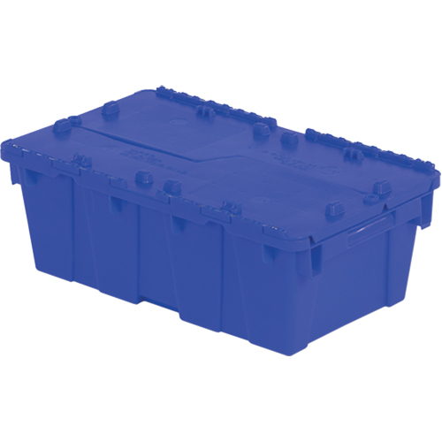 Flipak&reg; Polyethylene Plastic (PE) Distribution Containers, 19.7" x 11.8" x 7.3", Blue Superchem Industries