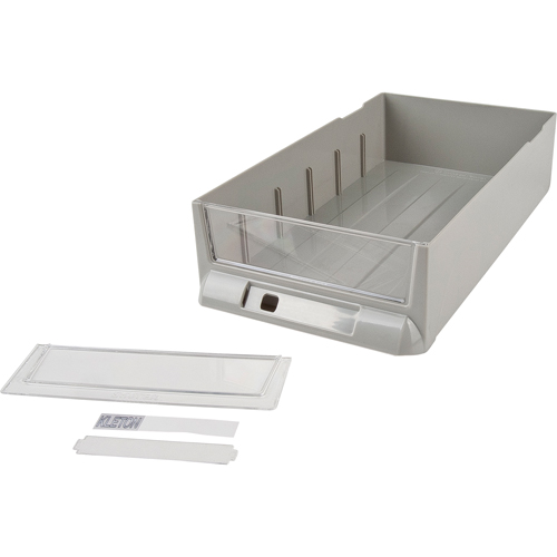 Tiroir de rechange pour armoires de pi&egrave;ces KPC-100, Plastique, 6-3/8" la x 11-3/10" p, 2-11/16" h, Gris Superchem Industries