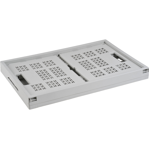 Collapsible Container, 21" L x 14" W x 10.5" H, Grey Superchem Industries