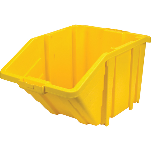 Bac g&eacute;ant en plastique, 15-1/2" la x 13" H x 25" p, Jaune, Capacit&eacute; 200 lb Superchem Industries
