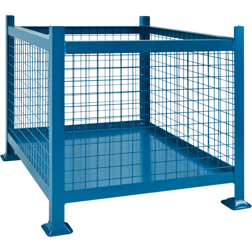 Bulk Stacking Containers, 40.5" W x 48.5" D x 30" H, 3000 lbs. Capacity Superchem Industries