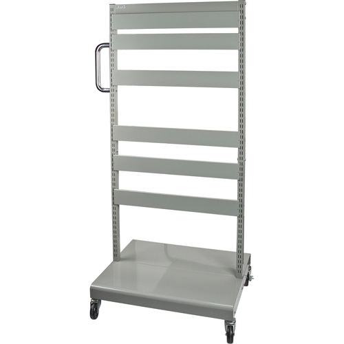 Mobile Tilt Bin Rack - Cart Only, Double-sided, 26-1/4" W x 22" D x 57-1/2" H Superchem Industries