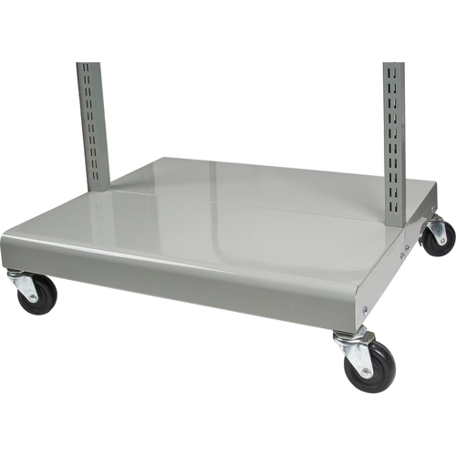 Mobile Tilt Bin Rack - Cart Only, Double-sided, 26-1/4" W x 22" D x 57-1/2" H Superchem Industries