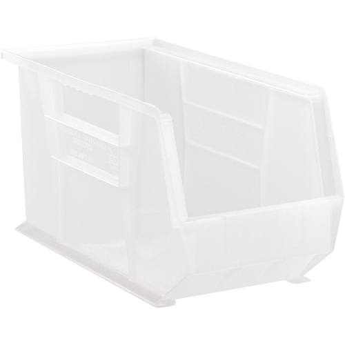 Clear-View Ultra Stack & Hang Bin, 8-1/4" W x 9" H x 18" D, Clear Superchem Industries