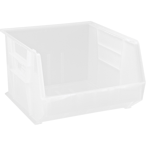 Bac transparent ultra empilable & suspendable, 16-1/2" la, 11" h x 18" p, Transparent Superchem Industries