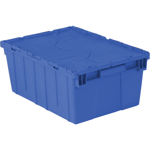 Flipak&reg; Polyethylene Plastic (PE) Distribution Containers, 21.9" x 15.2" x 9.3", Blue Superchem Industries