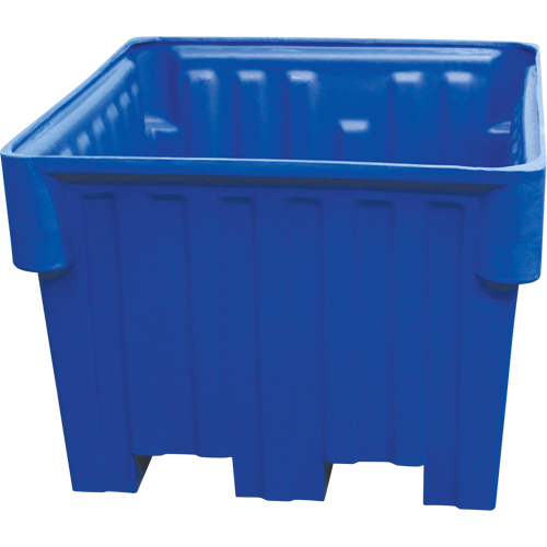 Nesting Forklift Bin, 42" W x 48" D x 30" H, Blue Superchem Industries