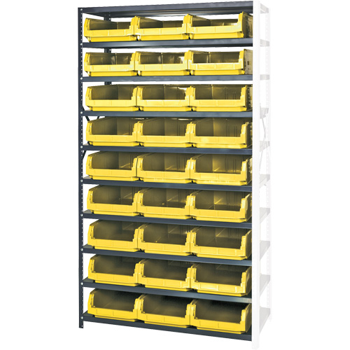&eacute;l&eacute;ment de rayonnage avec bacs empilables, Acier, Bac Magnum, Ajout, 42" la x 76" h Superchem Industries
