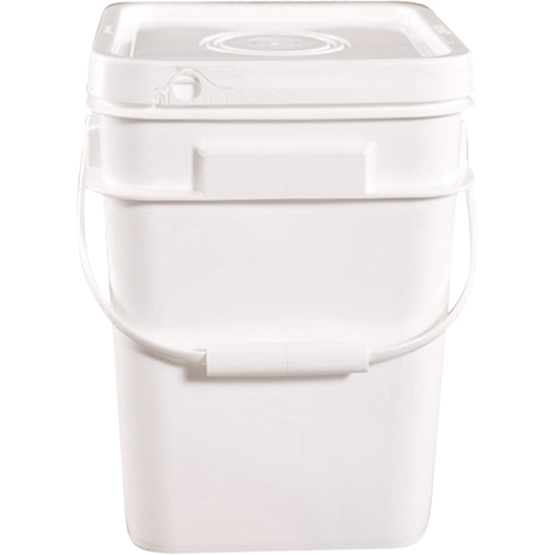 Seau carr&eacute;, Plastique, 4 gal. Superchem Industries