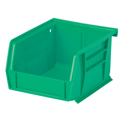 Stack & Hang Bin, 4-1/8" W x 3" H x 5-3/8" D, Green Superchem Industries