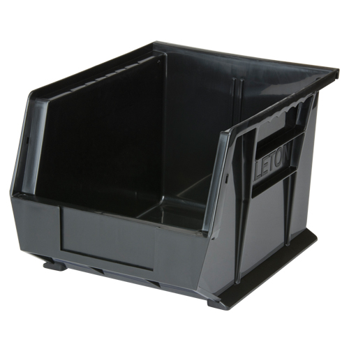 Stack & Hang Bin, 8-1/4" W x 7" H x 10-3/4" D, Black Superchem Industries