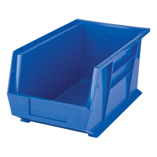 Bac empilable & &agrave; suspendre, 8-1/4" la, 7" h x 14-3/4" p, Bleu Superchem Industries