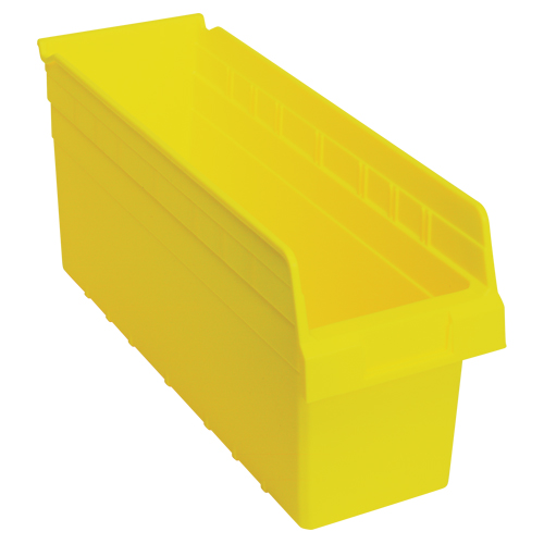 Bacs pour &eacute;tag&egrave;re Store-Max, 6-5/8" la x 8" H x 17-7/8" p, Jaune, Capacit&eacute; 56 lb Superchem Industries
