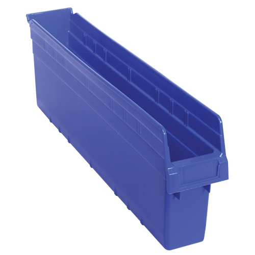 Bacs pour &eacute;tag&egrave;re Store-Max, 4-3/8" la x 8" H x 23-5/8" p, Bleu, Capacit&eacute; 68 lb Superchem Industries