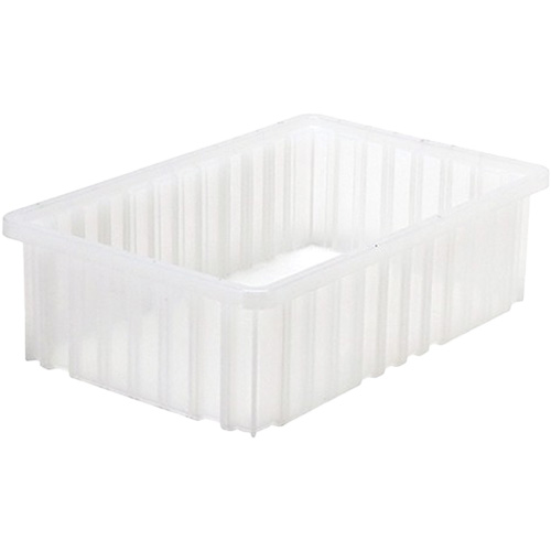 Divider Box&reg; Container, Plastic, 16.5" W x 10.875" D x 5" H, Grey Superchem Industries