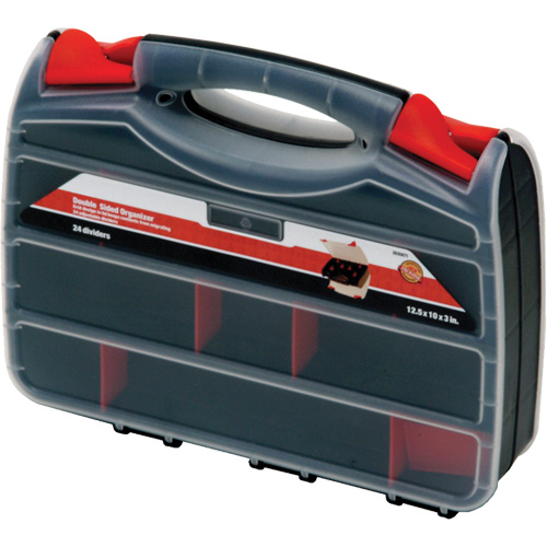 Boîte &agrave; compartiments en plastique, 10,25" la x 12,25" p x 3" h, 32 compartiments Superchem Industries