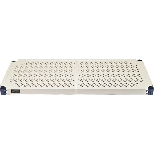 &eacute;tag&egrave;re en fils m&eacute;talliques avec tablettes en plastique, Cadre en fils m&eacute;talliques avec tablettes en plastique, Sans boulons, De base, 30" la x 72" h x 18" p Superchem Industries