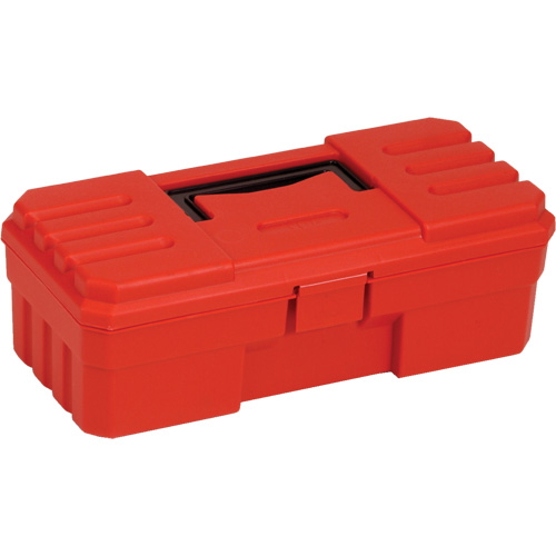 Tool Box, 12" W x 6" D x 4" H, Red Superchem Industries