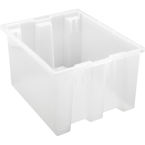 Contenant robuste Stack & Nest, 10" x 15,5" x 19,5", Transparent Superchem Industries