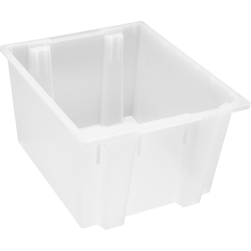 Contenant robuste Stack & Nest, 13" x 19,5" x 23,5", Transparent Superchem Industries