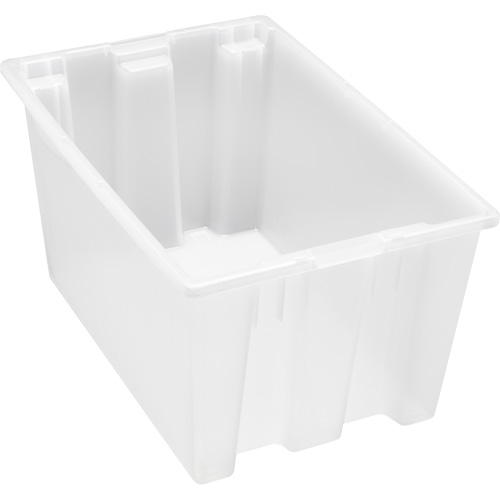 Contenant robuste Stack & Nest, 15" x 19,5" x 29,5", Transparent Superchem Industries