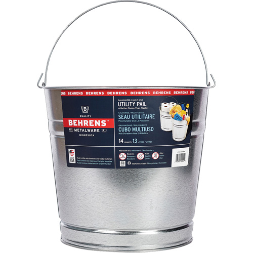 Pail, Galvanized Steel, 13 L Superchem Industries