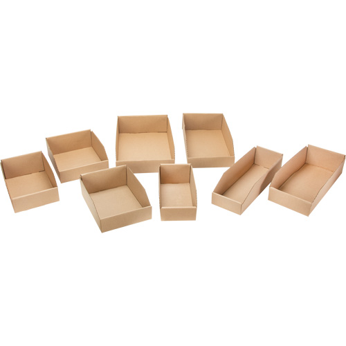 Boîtes profondes en carton ondul&eacute;, 2-7/8" la x 17-1/4" p x 4-1/2" h, Beige Superchem Industries