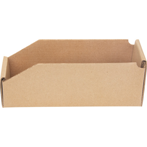 Boîtes profondes en carton ondul&eacute;, 3-3/4" la x 11-1/4" p x 4-1/2" h, Beige Superchem Industries