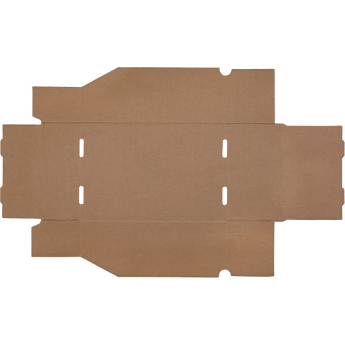 Boîtes profondes en carton ondul&eacute;, 7-5/8" la x 11-5/16" p x 4-1/2" h, Beige Superchem Industries