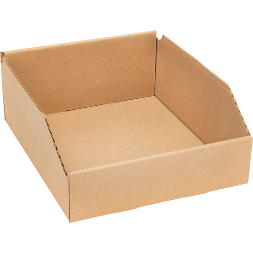 Boîtes profondes en carton ondul&eacute;, 11-3/4" la x 11-1/4" p x 4-1/2" h, Beige Superchem Industries