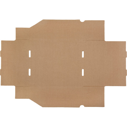 Boîtes profondes en carton ondul&eacute;, 11-3/4" la x 11-1/4" p x 4-1/2" h, Beige Superchem Industries