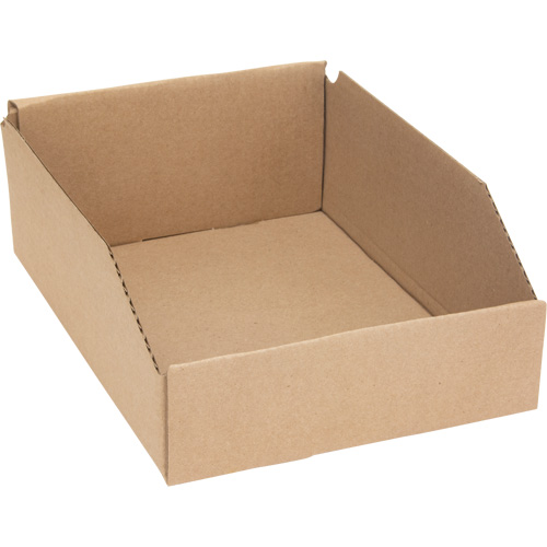 Boîtes profondes en carton ondul&eacute;, 8-3/4" la x 11-1/4" p x 4-1/2" h, Beige Superchem Industries