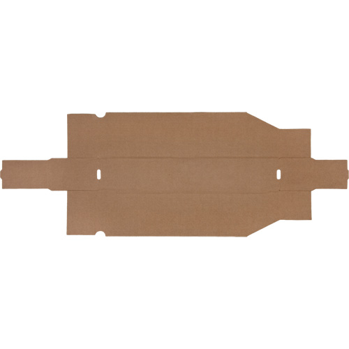 Boîtes profondes en carton ondul&eacute;, 1-7/8" la x 17-1/8" p x 4-1/2" h, Beige Superchem Industries