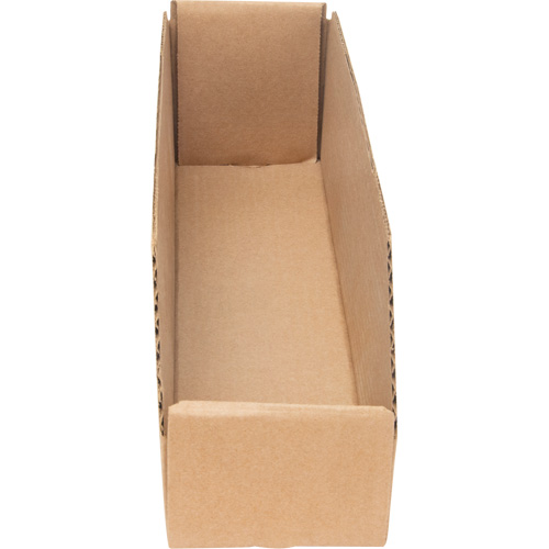 Boîtes profondes en carton ondul&eacute;, 3-3/4" la x 17-1/4" p x 4-1/2" h, Beige Superchem Industries
