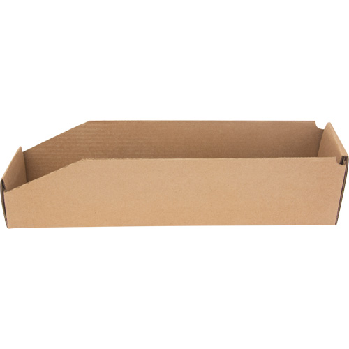 Boîtes profondes en carton ondul&eacute;, 3-3/4" la x 17-1/4" p x 4-1/2" h, Beige Superchem Industries