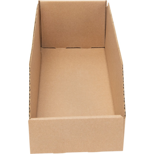 Boîtes profondes en carton ondul&eacute;, 5-3/4" la x 17-1/4" p x 4-1/2" h, Beige Superchem Industries