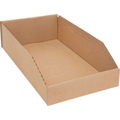 Deep Corrugated Parts Bins, 9-3/4" W x 17-1/4" D x 4-1/2" H, Beige Superchem Industries
