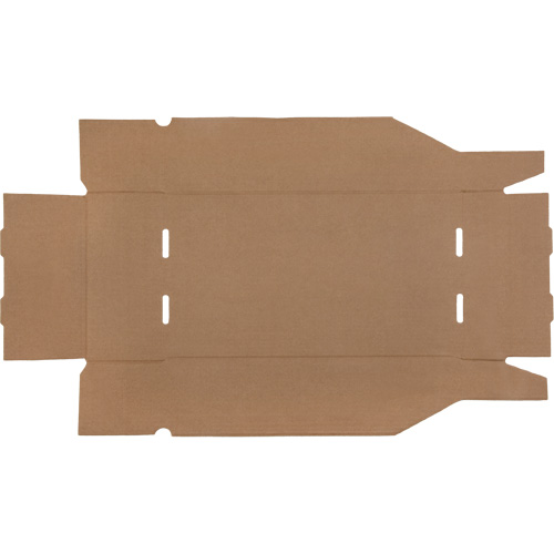 Deep Corrugated Parts Bins, 9-3/4" W x 17-1/4" D x 4-1/2" H, Beige Superchem Industries