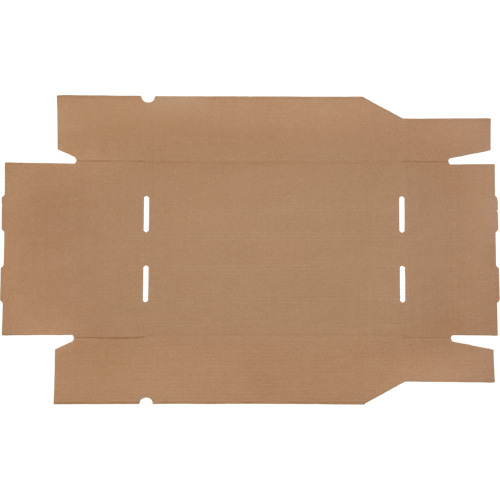 Boîtes profondes en carton ondul&eacute;, 11-3/4" la x 17-1/4" p x 4-1/2" h, Beige Superchem Industries