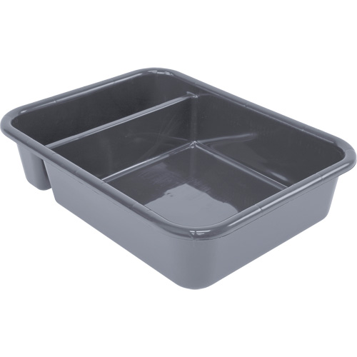 Bac d'entreposage tout usage &agrave; compartiment, 5" ha x 15" p x 20" lo, Plastique, Gris Superchem Industries