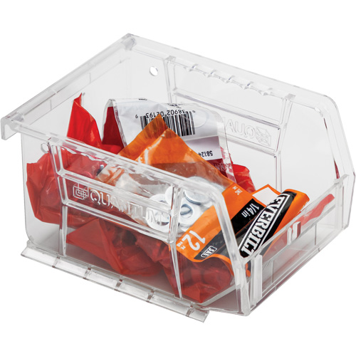 Crystal Clear Ultra Bins, 4-1/8" W x 3" H x 5-3/8" D, Clear Superchem Industries